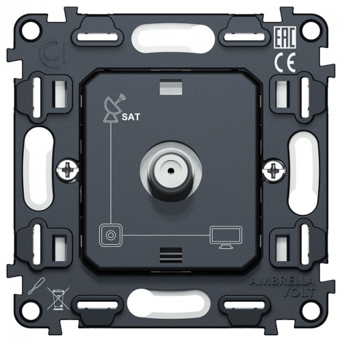Механизм ТВ-розетки и SAT-розетки Ambrella Volt QUANT VM215 в Нижнем Новгороде