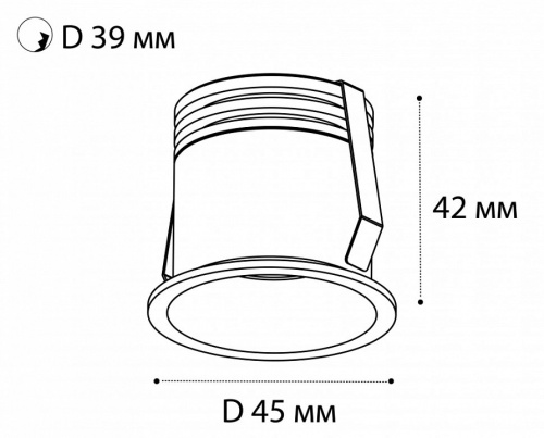 Встраиваемый светильник Italline DL 3027 DL 3027 white в Нижнекамске фото 2