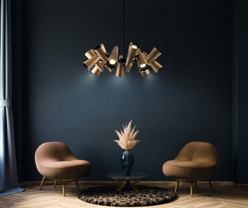 Люстра на штанге Maytoni Giro MOD095PL-14BS в Нижнем Новгороде фото 4