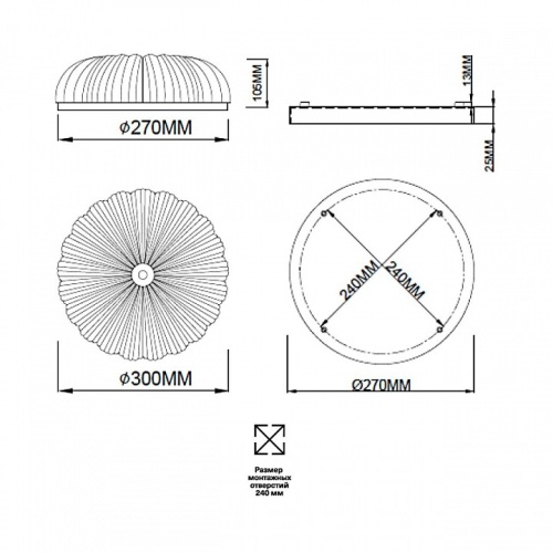 Накладной светильник Sonex Tesoro 7719/36L в Коркино фото 11