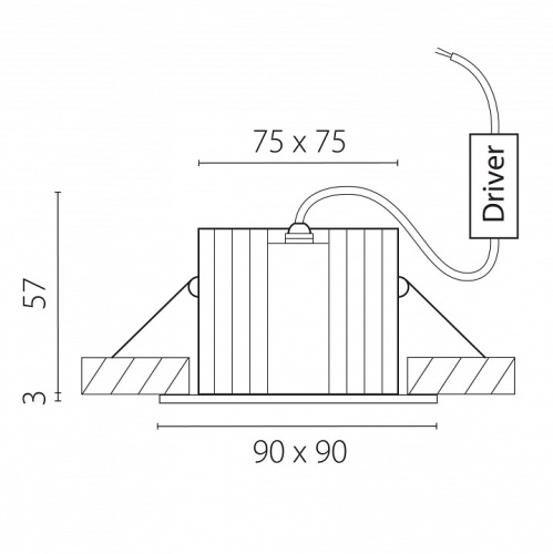 Встраиваемый светильник Lightstar Ciclone 385447 в Нижнем Новгороде фото 4