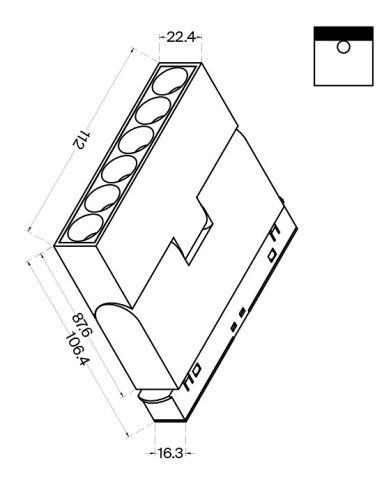 Накладной светильник Maytoni Points rot TR033-2-6W4K-B в Ермолино фото 3