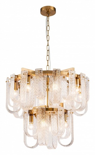 Подвесная люстра Indigo Brina 12027/12P Brass в Нижнем Новгороде фото 4