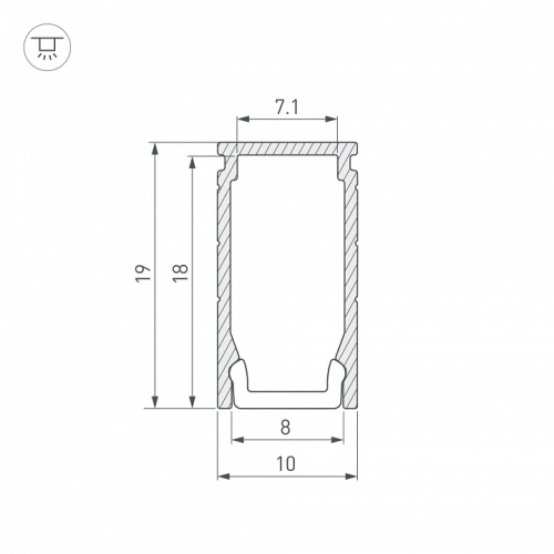Профиль накладной Arlight LINE 053426 в Нижнем Новгороде фото 3