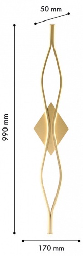 Накладной светильник Favourite Mebius 4741-2W в Нижнем Новгороде фото 3