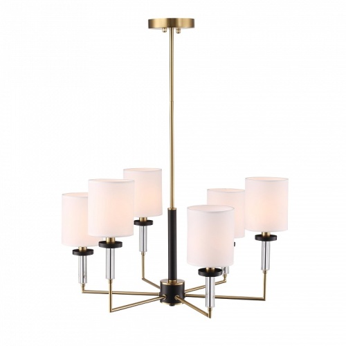 Люстра на штанге ST-Luce BLACK+BRASS SL1404.303.06 в Нижнем Новгороде фото 6