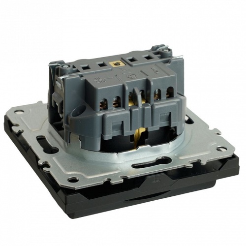 Розетка с заземлением и со шторкой, с крышкой Stekker Эмили 49855 в Нижнем Новгороде фото 7