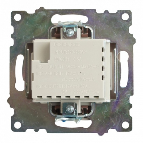 Розетка 2хUSB type A и C без рамки Stekker Катрин 50057 в Нижнем Новгороде фото 5