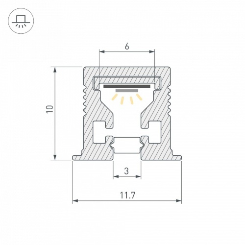 Короб встраиваемый Arlight SL-MINI 055322 в Нижнем Новгороде фото 2