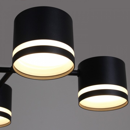 Люстра на штанге 78730-0.3-06 GX53 BK+WOOD в Нижнем Новгороде фото 4