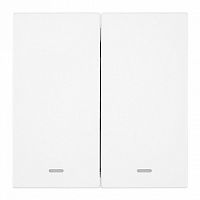 Выключатель двухклавишный с подсветкой без рамки Stekker Мия 50432 в Нижнем Новгороде