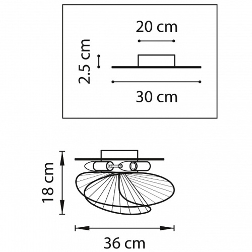 Накладной светильник Lightstar Zeta 728133 в Бородино фото 2