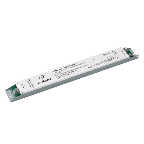 Блок питания ARV-LG-24150-LINEAR-PFC-DALI2-PD (24V, 6.25A, 150W) (Arlight, IP20 Металл, 5 лет) в Асино фото 2