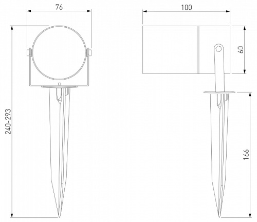 Наземный низкий светильник Elektrostandard Landscape/2 a057942 в Нижнем Новгороде фото 6