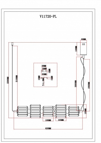 Подвесной светильник Moderli Prismique V11720-PL в Нижнем Новгороде фото 4