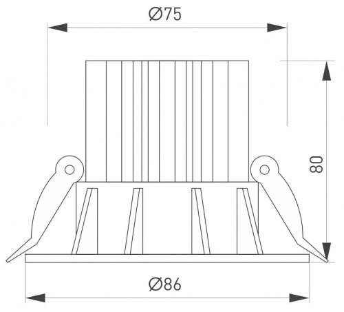 Встраиваемый светильник Arlight FOGGY 044626 в Нижнем Новгороде фото 2