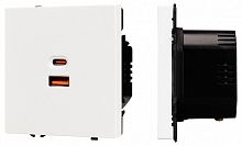 Розетка 2хUSB type A и C без рамки Arlight NOBE 054316(1) в Нижнем Новгороде