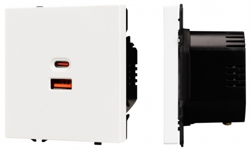 Розетка 2хUSB type A и C без рамки Arlight NOBE 054316(1) в Нижнем Новгороде