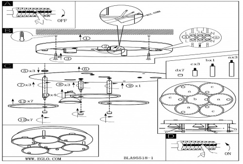 Накладной светильник Eglo Juranda 95518 в Нижнем Новгороде фото 2