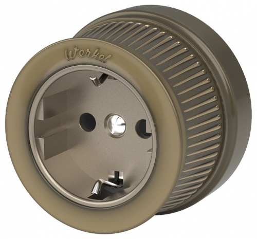 Розетка с заземлением, без рамки Werkel Ретро (бронза) W5771012 в Нижнем Новгороде