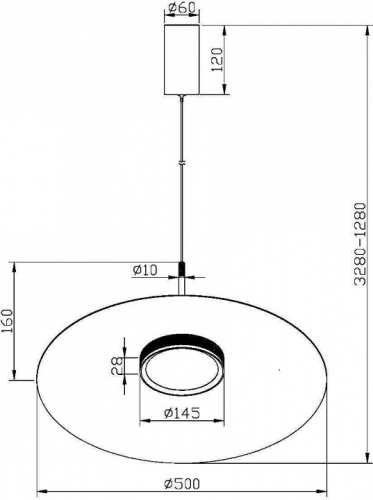 Подвесной светильник Maytoni Halo MOD041PL-L15W3K1 в Симе фото 3