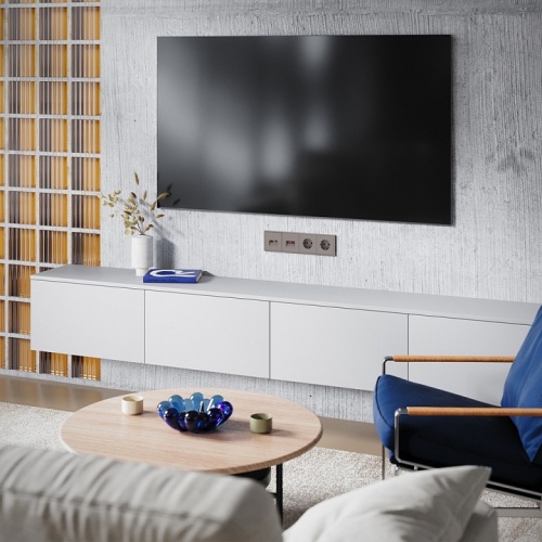 Накладка для ТВ-розетки и RJ-11 или RJ-45 Voltum S70 VLS002714 в Нижнем Новгороде фото 6