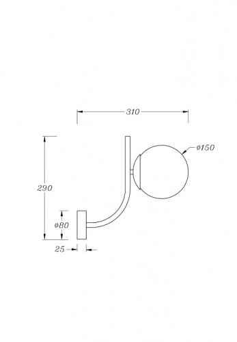 Бра Maytoni Rendez-vous MOD109WL-01BS в Нижнем Новгороде фото 3