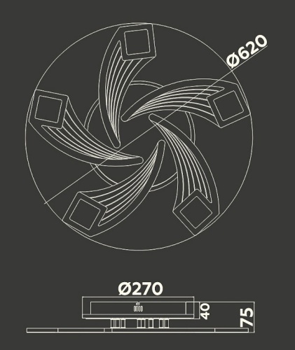 Потолочная люстра Ambrella Light FA FA4478 в Нижнем Новгороде фото 2