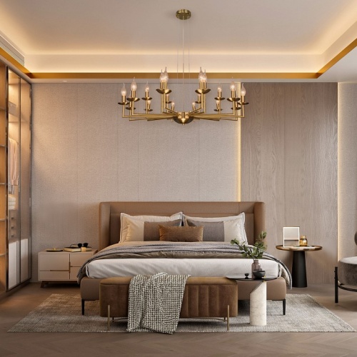 Подвесная люстра Eurosvet Cariso 60150/18 латунь в Нижнем Новгороде фото 3