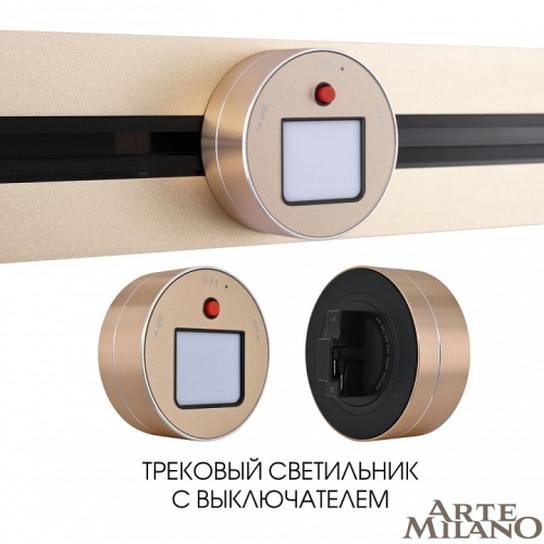 Накладной светильник Arte Milano Am-track-sockets 380011TL/Light Gold в Нижнем Новгороде фото 6