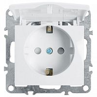 Розетка с заземлением и со шторкой, без рамки с крышкой Stekker Эрна 39319 в Нижнем Новгороде