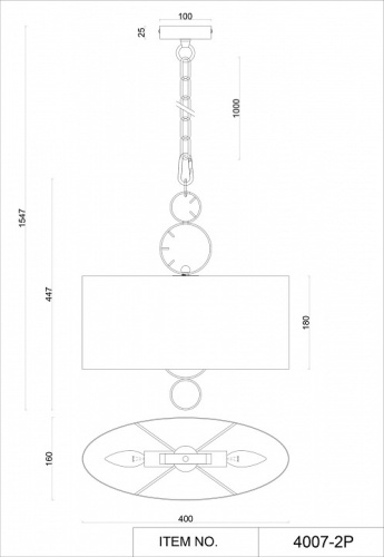 Подвесной светильник Favourite Ferrous 4007-2P в Ермолино фото 5