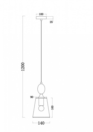 Подвесной светильник Freya Sofi FR2022PL-01CH в Нижнем Новгороде фото 2
