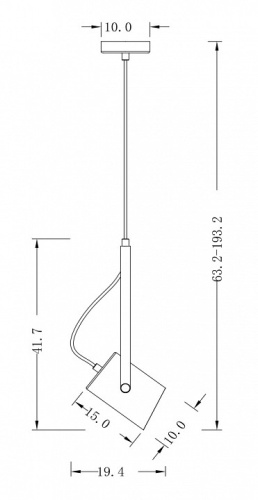 Подвесной светильник Freya Elori FR4004PL-01BBS в Нижнем Новгороде фото 3