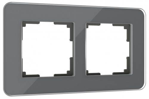 Рамка на 2 поста Werkel Elite (графит, стекло) W0022440 в Нижнем Новгороде