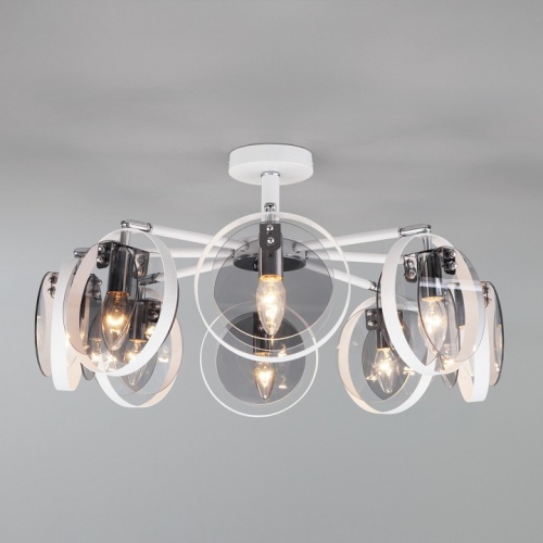 Люстра на штанге Eurosvet Gallo 70121/8 белый в Нижнем Новгороде фото 4