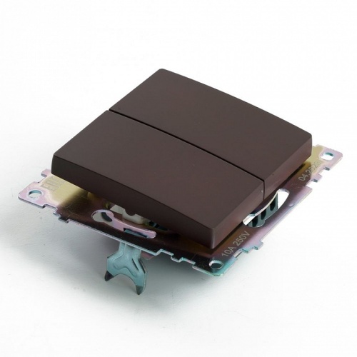 Переключатель двухклавишный без рамки Stekker Катрин 49170 в Нижнем Новгороде фото 6