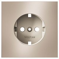 Накладка для розетки с заземлением Voltum S70 METAL VLSM000610 в Нижнем Новгороде