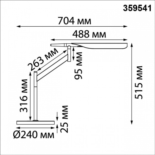 Настольная лампа офисная Novotech Ledo 359541 в Нижнем Новгороде фото 4