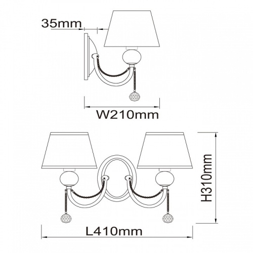 Бра MW-Light Федерика 84 684021302 в Нижнем Новгороде фото 5