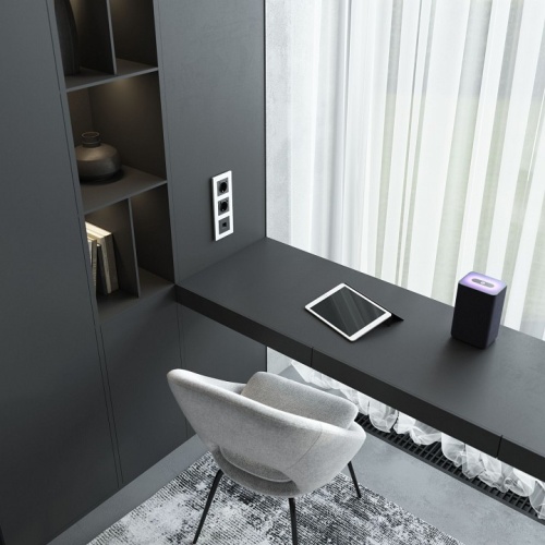 Розетка Ethernet RJ-45 и со шторками, без рамки Werkel черный матовый W5120108 в Нижнем Новгороде фото 2