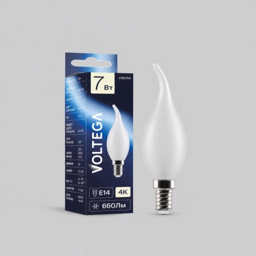 Лампа светодиодная Voltega  E14 7Вт 4000K 3058 в Нижнем Новгороде фото 2