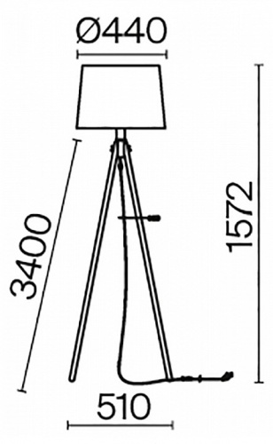 Торшер Maytoni Calvin Z177FL-01W в Нижнем Новгороде фото 3