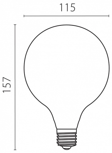 Лампа светодиодная Lightstar FILAMENT E27 10Вт 4000K 933204 в Нижнем Новгороде фото 2