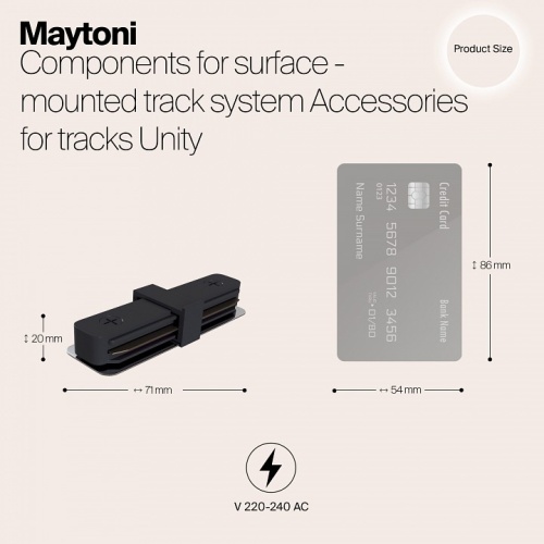 Соединитель Maytoni Accessories for tracks TRA001C-11B в Белокурихе фото 2