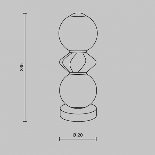 Настольная лампа декоративная Maytoni Brosche MOD362TL-L10GR3K в Нижнем Новгороде фото 3