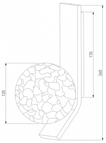 Бра Eurosvet Luxor 40019/1 латунь в Бугульме фото 3