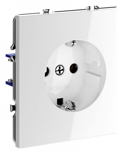 Розетка с заземлением, без рамки Voltum S70 VLS040101 в Нижнем Новгороде