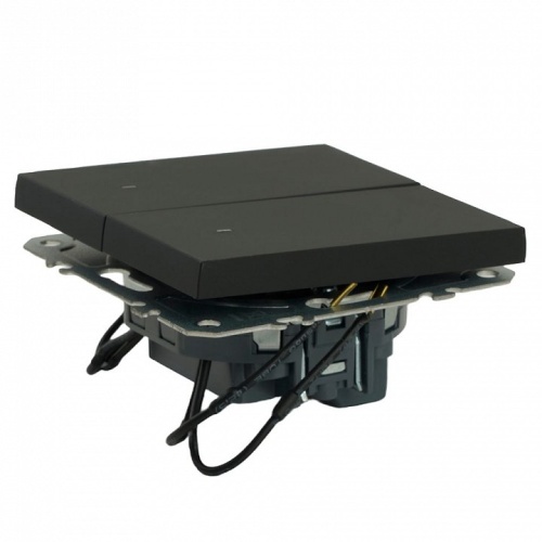 Выключатель двухклавишный с подсветкой без рамки Stekker Эмили 49838 в Нижнем Новгороде фото 7