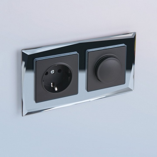 Выключатель проходной одноклавишный с подсветкой без рамки Werkel графит рифленый W1112104 в Нижнем Новгороде фото 4